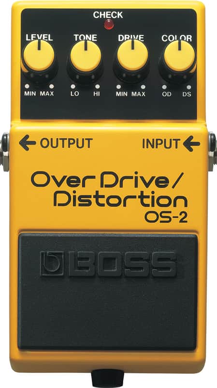 Boss OS-2 OverDrive/Distortion (2025) - Yellow