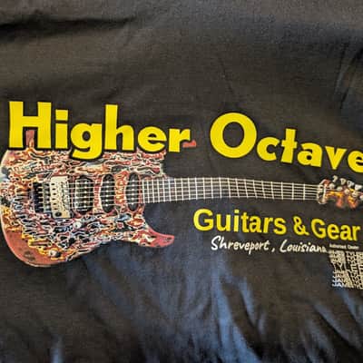 James Tyler Higher Octave guitar t shirt burning water image 1