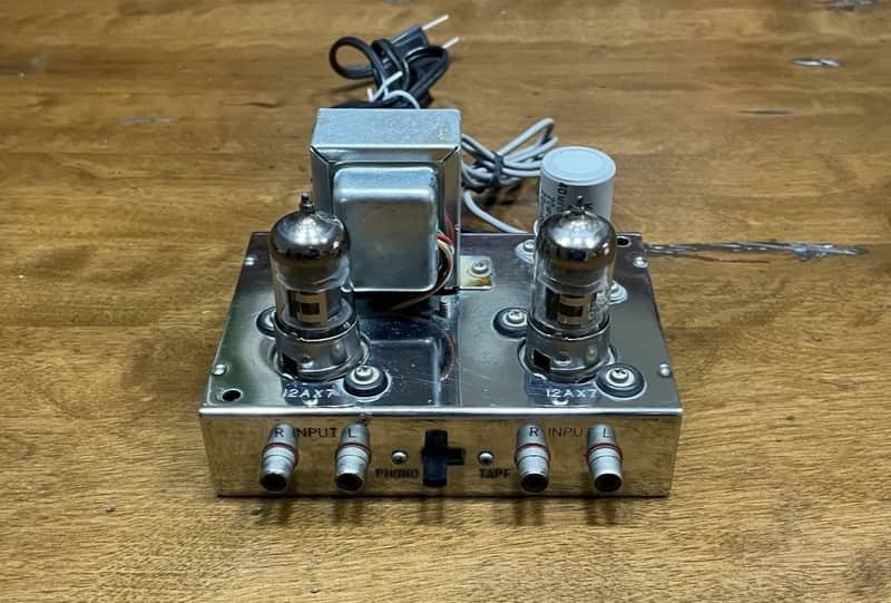 Vintage 12AX7 Tube Phono Preamplifier Made in Japan image 1