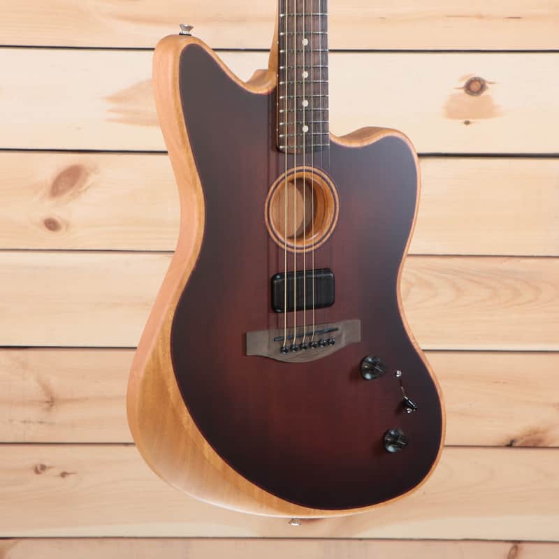 Fender American Acoustasonic Jazzmaster All-Mahogany | Reverb