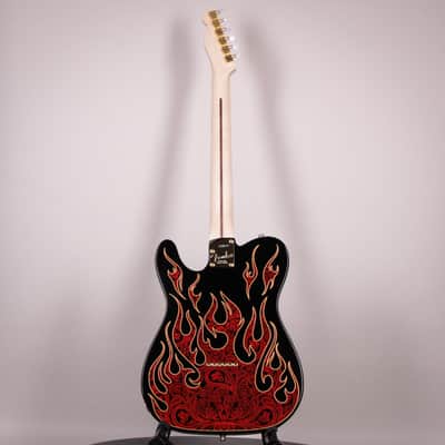 Fender James Burton Telecaster Red Paisley Flames Maple Fingerboard (US22184062) image 5