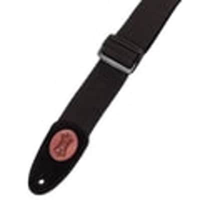 LEVYS HEAVY WEIGHT COTTON GUITAR STRAP BLACK image 2