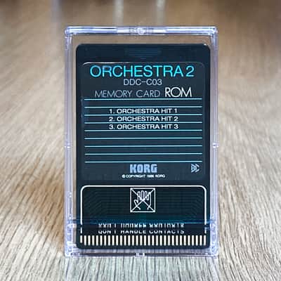 Korg DDD-1 / DRM-1 / DDD-5 ROM card | DDC-C03 Orchestra 2 / Orchestral Hits image 1