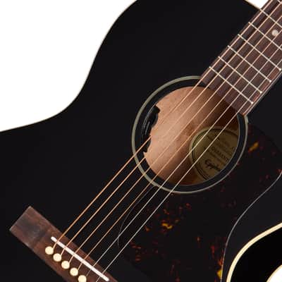 Epiphone Blues King Studio Acoustic Electric Guitar - Ebony image 7
