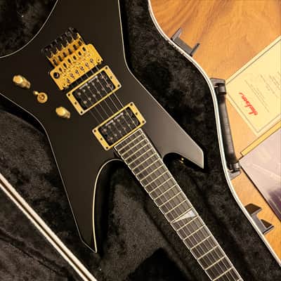 Jackson USA Warrior Custom Shop 2014 JCS Special Edition Slab Body, Black & Gold - Seymour Duncan Black Winter Pickups image 6