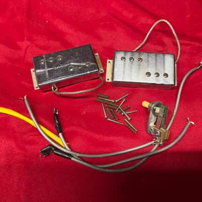 1974 Fender Wide Range Pickups Pair - wiring and switch image 1