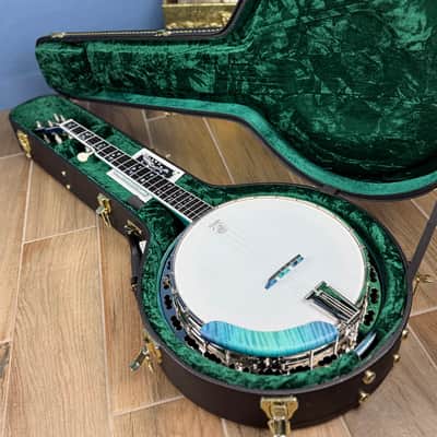 Custom Deering Maple Blossom Caribbean Blue Fade 5-String Banjo image 21