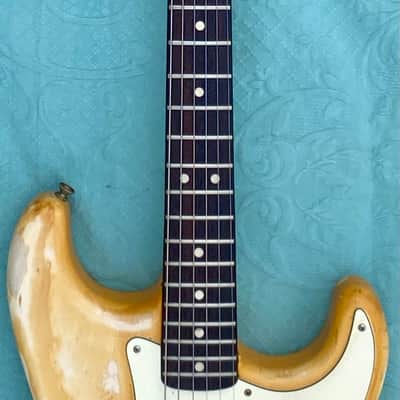 Fender Stratocaster 1975 - Olympic White to Creme HARDTAIL with rare rosewood fingerboard image 7