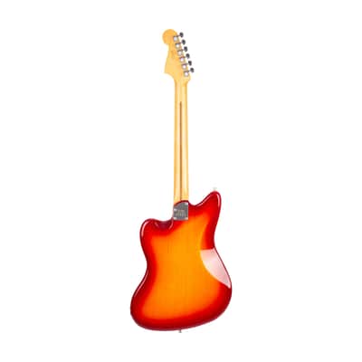 2020 Fender American Ultra Jazzmaster Electric Guitar, Maple Fingerboard, Plasma Red Burst, US2000XXXX image 3