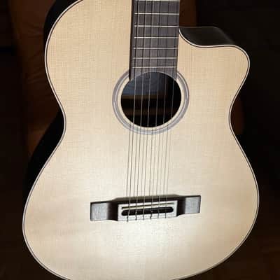 APC Instruments Luthier Gold CW ALL SOLID classical guitar with Cutaway und Fishman Pickup image 2