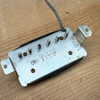 Vintage 1980 Gibson Tim Shaw PAF Humbucker Pickup Black and Cream Zebra Made in USA Patent No 2737842 image 2
