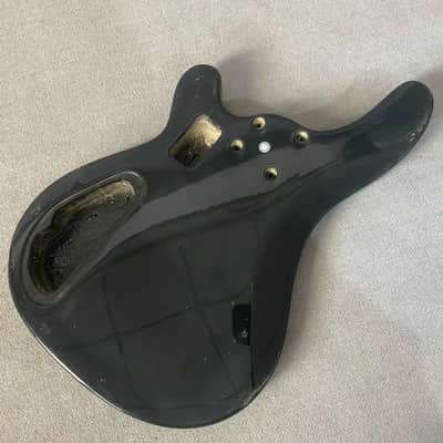Black 6 String Bass Guitar Basswood Body image 6