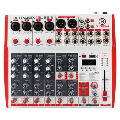 Blastking ULTRAMIX-12USBII 12 Channel Analog Stereo Mixing Console image 2