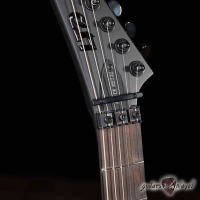 ESP LTD Arrow Black Metal Floyd Rose EMG Guitar – Black Satin image 5