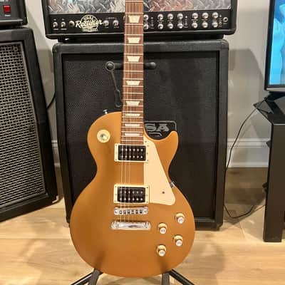 Gibson Les Paul Studio '50s Tribute with Humbuckers 2011 - 2015 - Satin Gold Top Dark Back image 1