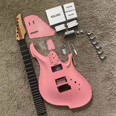 White Aluminum Guitar Body with Neck DIY Project image 3
