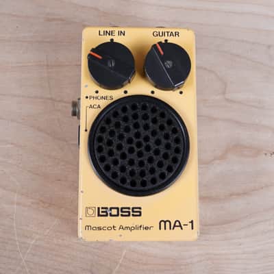 Boss MA-1 Mascot Amp 1980s Yellow Vintage Pocket Amplifier image 2