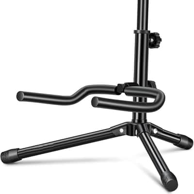 Guitar Stand Floor Adjustable - Folding Universal Guitar Holder Instrument Tripod Stand Fit for Acoustic Electric Classical Guitars Bass Banjo Mandolin image 1