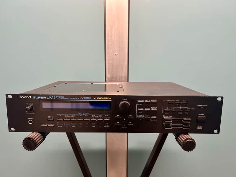 Roland JV-1080 with 4 SR-JV80 cards image 1