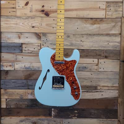 Fender American Professional II Telecaster Thinline 2024 - Present - Transparent Daphne Blue image 2