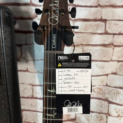 PRS WL-Modell Custom 24 Charcoal Tri-Colour Burst - 10 Top- Stained Neck- Cocobolo FB - 58/15+ TCI 2 pcs Worldwide image 8