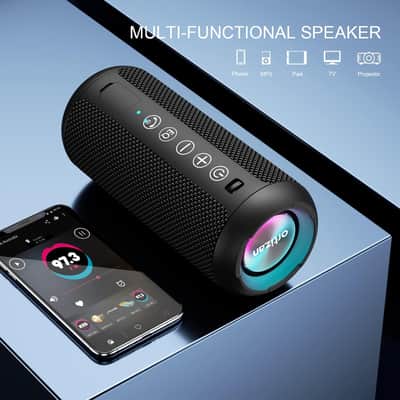 Portable Bluetooth Speaker, IPX7 Waterproof Wireless Speaker for Outdoor, Beach & Travel image 5