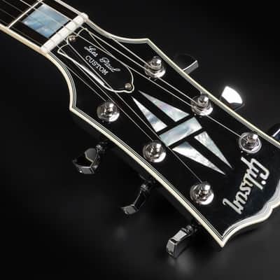 2012 Gibson Custom Shop Les Paul Custom with Chrome Hardware - Ebony | USA Black Beauty Open Coil 490R 498T Humbucker Pickups Long Neck Tenon | CoA OHSC image 9