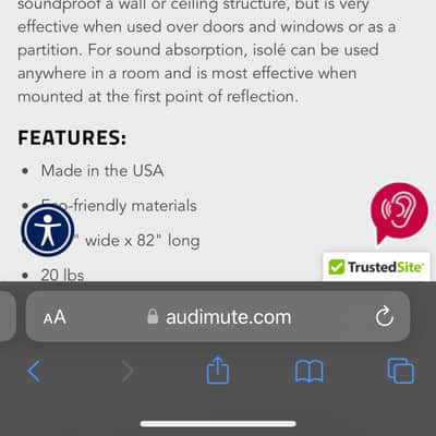 Audimute isolé - Sound Barrier and Absorption Sheet - Sound Blocker - Soundproofing Sheet image 3