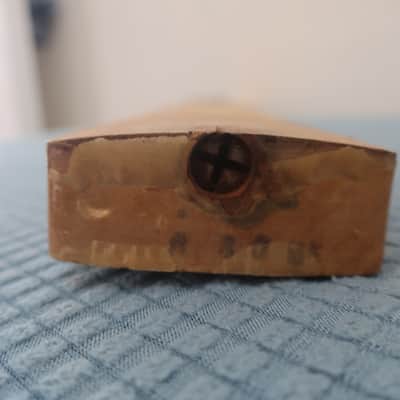 Vintage 1980s 1982 Fender USA Guitar Neck Stratocaster Natural 4-Bolt F-Series CBS Dan Smith Project Neck No Frets Poor Shape 1981 1983 1984 image 7