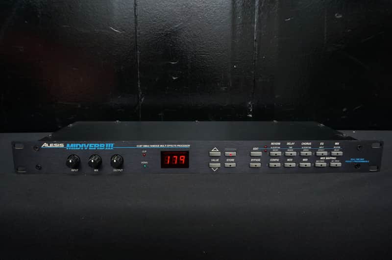 Alesis MIDIVERB III 3 Vintage Digital Reverb & Multi Effects 1U Rack Unit image 1