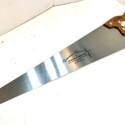 Electric musical saw tenor singing saw with case bow and instructions The Electric Mayhem.  2021 Wood image 2