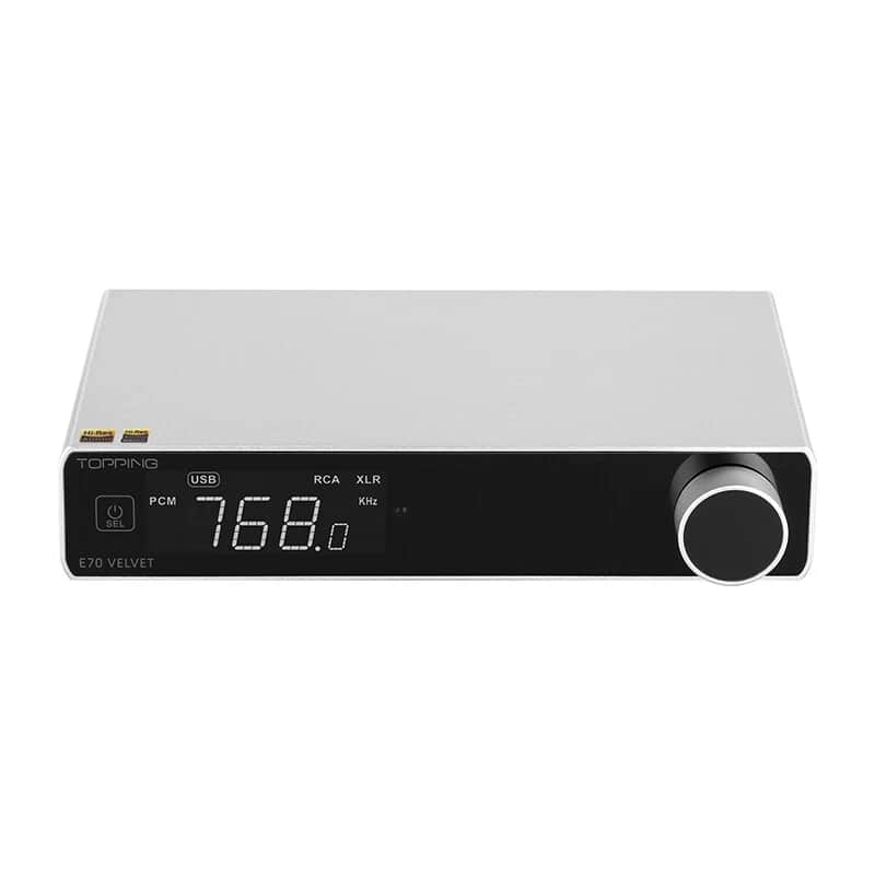 Topping  E70 VELVET DAC, LIKE NEW! - Silver, AKM AK4499EX chip image 1