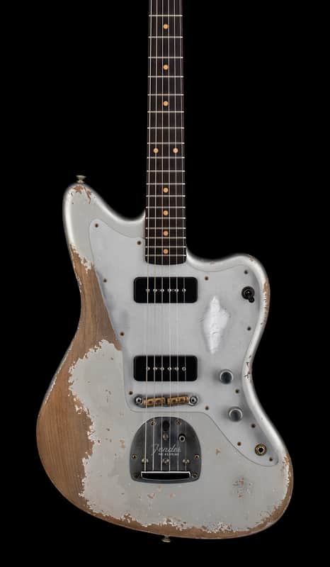 Mint Fender Custom Shop NAMM Masterbuilt Apprentice Dylan Delpizzo-Howell 1962 Jazzmaster Ultra Heavy Relic - Inca Silver #78858