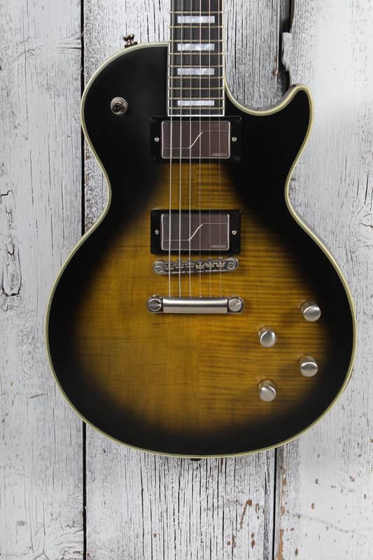 Epiphone 2020 Les Paul Prophecy Electric Guitar Olive Tiger with Hardshell Case image 1