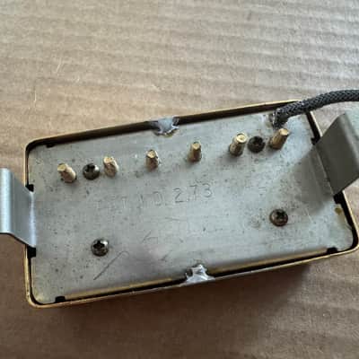 Gibson Vintage 1970's Les Paul Custom Gold Patent Number T Top Pickups ES image 9