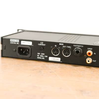 Lexicon MPX 500 24-Bit Dual-Channel Effects Processor CG010R2 image 9