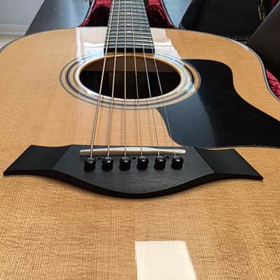 Taylor 317e Grand Pacific USA BRAND NEW! V-Class American Dreadnaught Natural Spruce Flame Mahogany Acoustic-Electric Limited Model Guitar with Custom Paisley Hard Case image 8