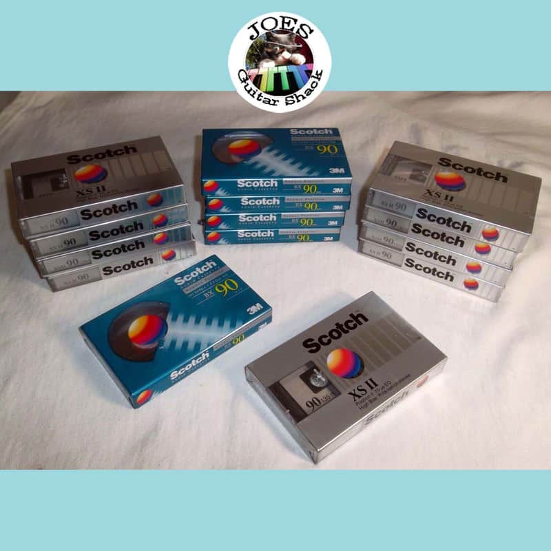 9-Scotch XS 90 (CR02) Type II High Bias and 5-Scotch BX-90 Normal Type I Total of 14 1980's NOS Sealed Cassette Tapes image 1