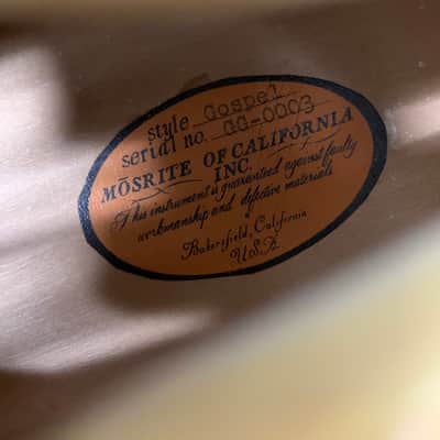 Mosrite Gospel Guitar Blonde Serial #003 Rare image 15