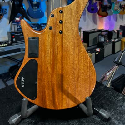 Immagine Ibanez EHB Ergonomic Headless 6-string Multi-scale Antique Brown Stained Low Gloss Auth Dealer! 744 GET PLEK’D! - 8