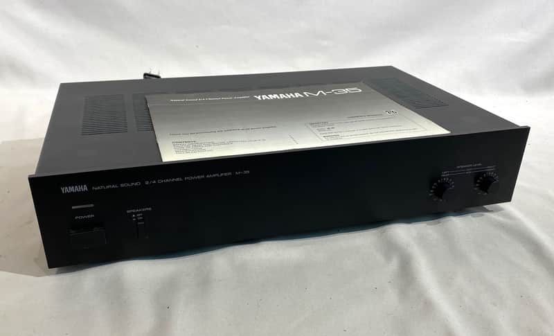 Yamaha M-35 Natural Sound Stereo Power Amplifier w/ Manual Black