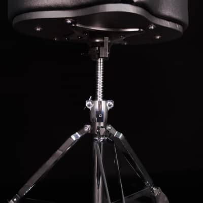 Ahead Spinal-G Drum Saddle, 3 Leg, Red Top / Black Sides image 4