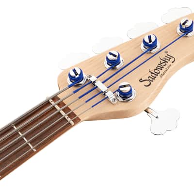 Sadowsky MetroLine 24-Fret Modern 5 String, Red Alder Body, Natural Transparent Satin image 7