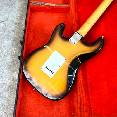 Heart Man Strat 1970’s  - Sunburst original vintage MIJ Japan Matsumoku image 12