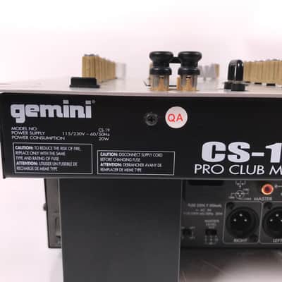 Gemini CS-19 CS Series Club Mixer image 7
