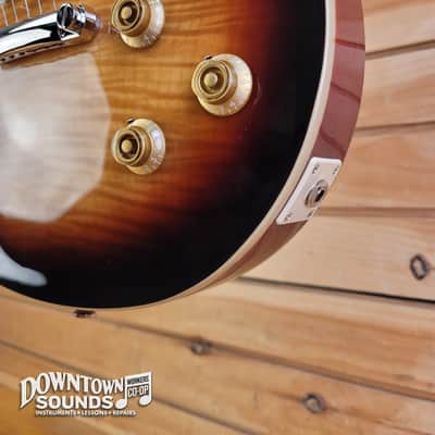 Epiphone Les Paul Standard 50s Figured Top with Epiphone Premium Gig Bag - Bourbon Burst image 4