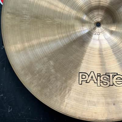 Paiste 20" 2002 Black Label Crash Ride Cymbal - 1980s - Traditional with S/N image 11