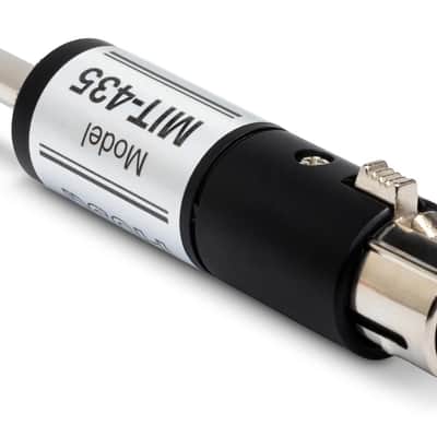 Hosa MIT-435 Impedance Transformer, XLR3F to 1/4" TS image 2