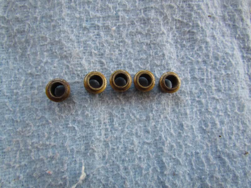 Vintage Fender Tuner Bushings Set Of 5 Tuners Bushings Vintage Fender Tuner Bushings Fits Stratocasters Telecaster & Others Genuine Vintage Parts image 1