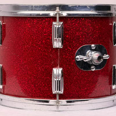 Rogers 22/13/16/5x14" VIDEO 60's Dayton-Era Holiday "Cozy Cole" Drum Set - Red Sparkle imagen 16